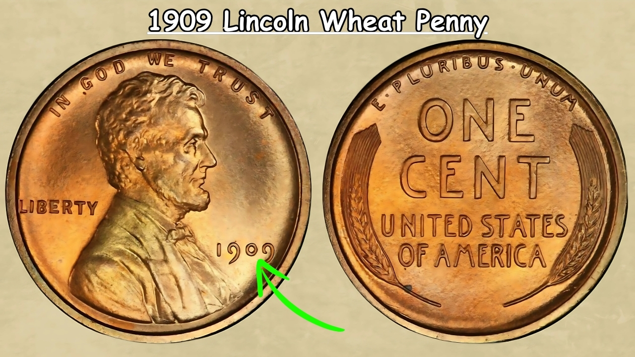1909 Lincoln Wheat Penny